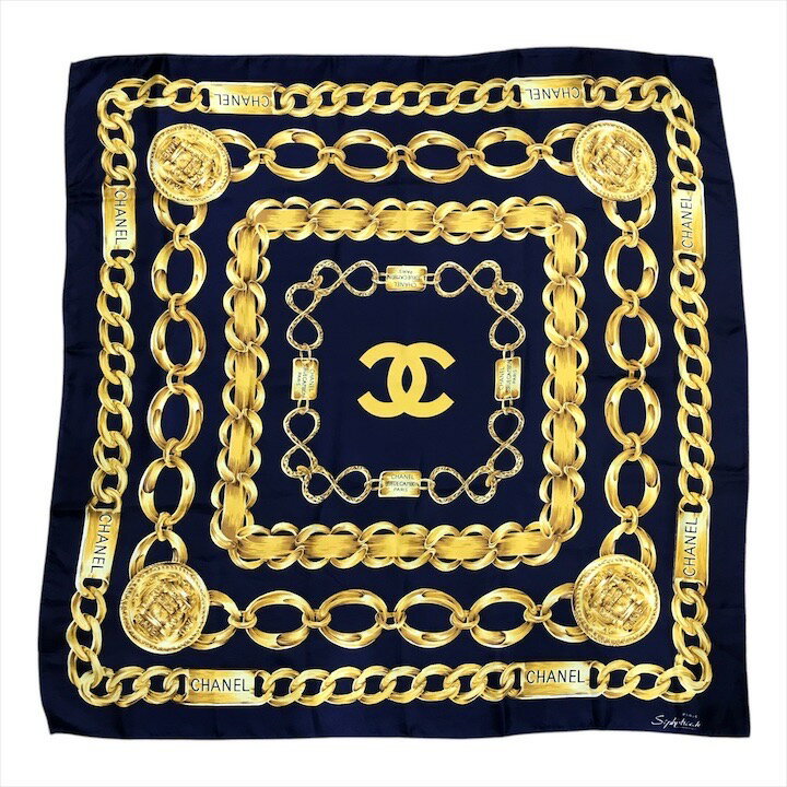 楽天市場】chanel シルク チェーン スカーフの通販 楽天市場】chanel シルク チェーン スカーフの通販