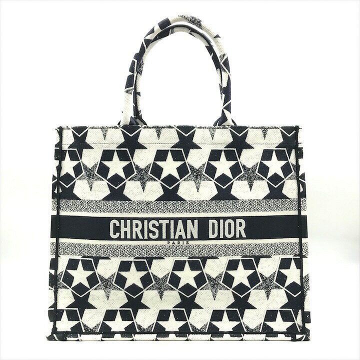 Rakuten - 【中古】良品 Christian Dior ディオール ブックトート ラージ スター トート バッグ k4850
