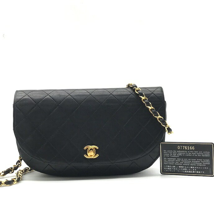 超希少✨CHANEL マトラッセ ハーフムーン　2way チェーンショルダー CHANEL ハーフムーン ビジュー チェーン ショルダー バッグ