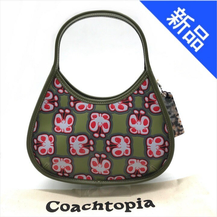 希少Coach バタフライ アップリケ サッチェル ショルダーバッグ蝶々