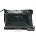 【中古】良品 CHANEL シャネル ココマーク レザー クラッチ セカンド バッグ ブラック ブランド レディース 鞄 a7879(4)