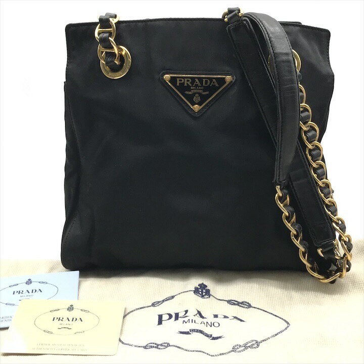 【Aランク】PRADA プラダ/チェーンクロス バッグ 楽天市場】プラダ チェーン(ブランドプラダ)(ショルダー