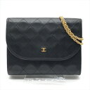 【中古】良品 CHANEL シャネル ココマーク ミニマトラッセ チェーン ショルダー バッグ ポーチ ブラック m14149(4)