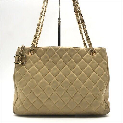 【中古】CHANEL シャネル ココマーク マトラッセ ラムスキン チェーン ショルダー バッグ 肩掛け レザー レディース ベージュ かばん 鞄 db6 【中古】CHANEL シャネル ココマーク マトラッセ ラムスキン チェーン ショルダー バッグ 肩掛け レザー レディース ベージュ かばん 鞄 db6