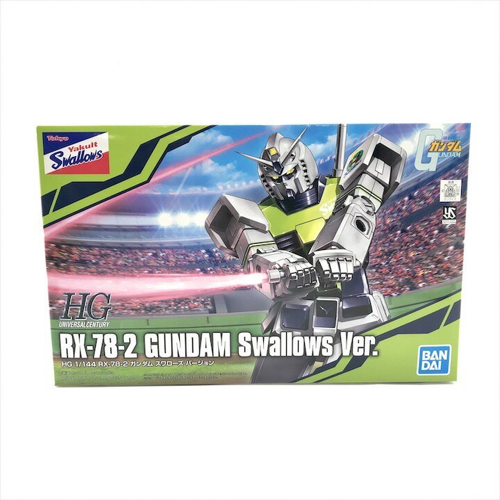 【中古】未使用保管品 BANDAI バンダイ ガンダム 東京ヤクルトスワローズ バ−ジョン コラボ ガンプラ HG 1/144 RX-78-2 プラモデル m14862