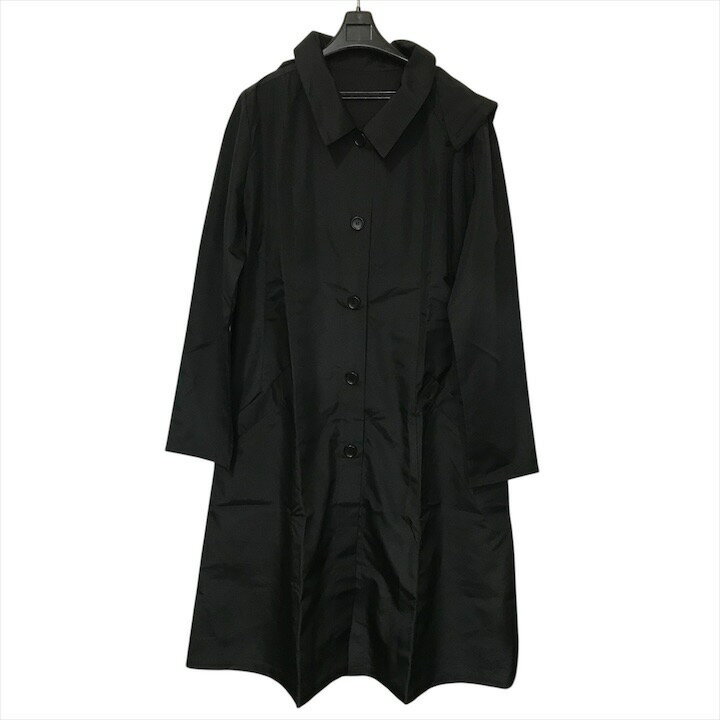 【中古】未使用 dewelry 朝倉染布株式会社 レインコート ブラック 超撥水 3シーズン コート レディース Mサイズ ファッション アパレル m14888