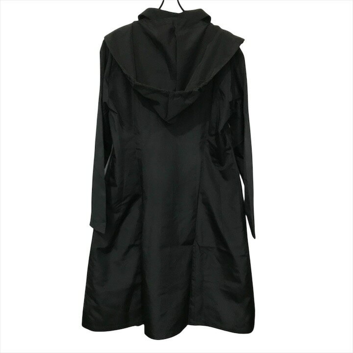 【中古】未使用 dewelry 朝倉染布株式会社 レインコート ブラック 超撥水 3シーズン コート レディース Mサイズ ファッション アパレル m14888