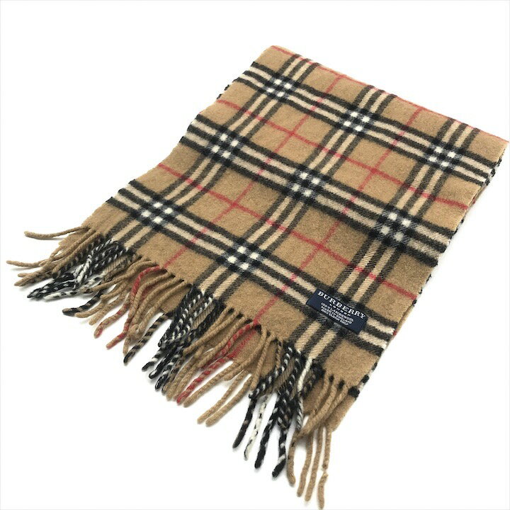 ����š�Ķ���� BURBERRY �С��Х꡼ �ޥե顼 �ΥХ����å� 100�� LAMBSWOOL ��०���� ���� ������ʪ ��˥��å��� �֥饦�� m15188