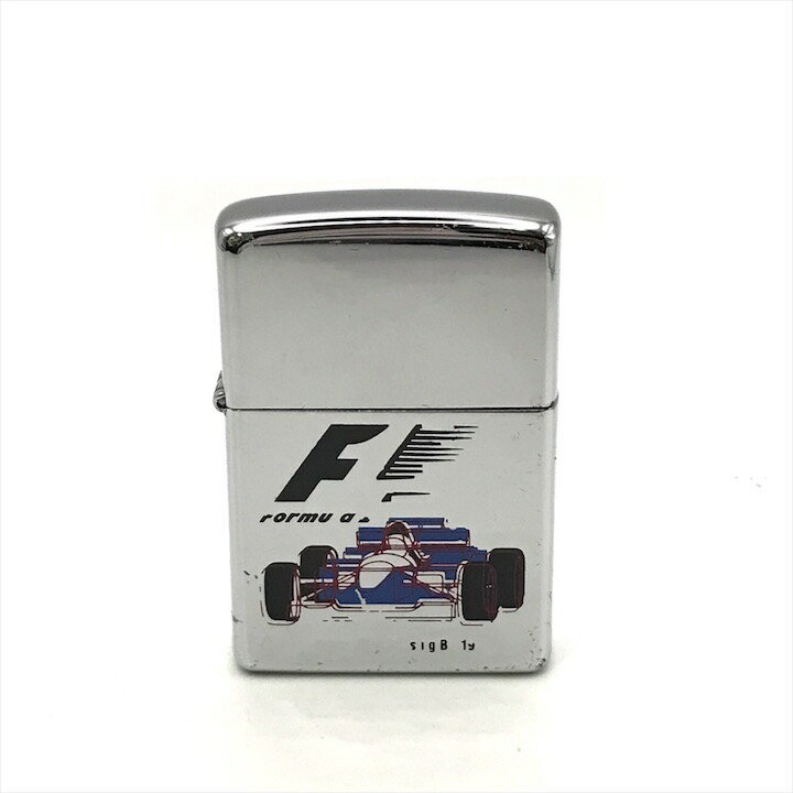 【中古】超美品 Zippo ジッポ F1 フォーミュラ エフワン シルバー オイル ライター喫煙グッズ 煙草グッ..