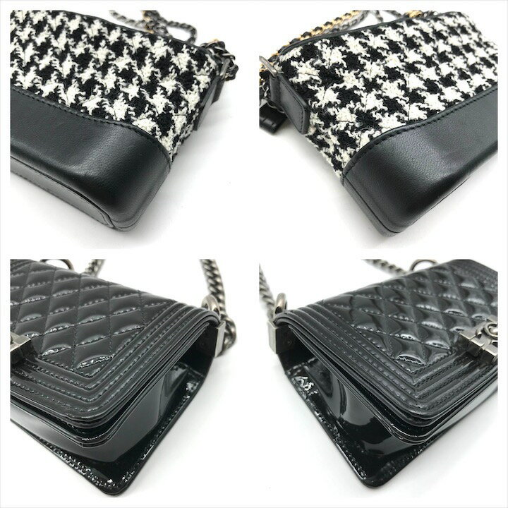 【中古】超美品 CHANEL シャネル サクセスストーリー マトラッセ 4点 キャビアスキン パテント ラムスキン ツイード ショルダー バッグ k7213