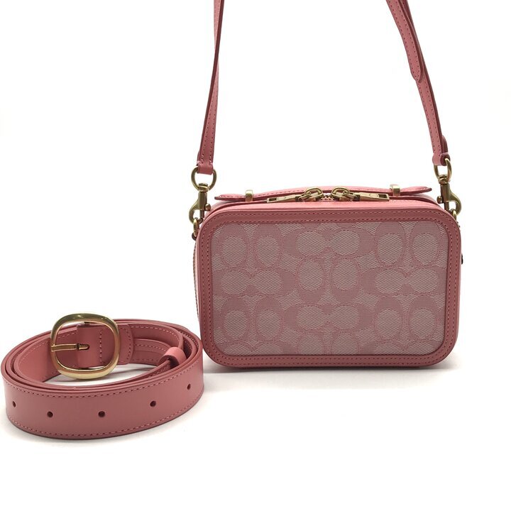 美品✨COACHコーチ ワンショルダーバッグ ピンク シグネチャー ホーボー COACH（コーチ） 並行輸入 ショルダーバッグ アンドレア CO974 SVVDT
