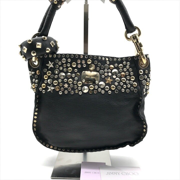 JIMMY CHOO ジミーチュウ　ボディバッグ　スタッズ JIMMY CHOO ジミーチュウ OSCAR Studs スタッズ ボディバッグ (Jimmy