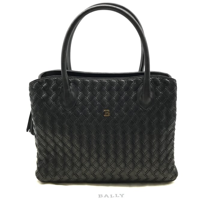 【美品・イタリア製】Bally  バリー  オールレザー編み込み　ショルダー バリーレザーショルダーバッグ/ BALLY/ バリーの販売 emior