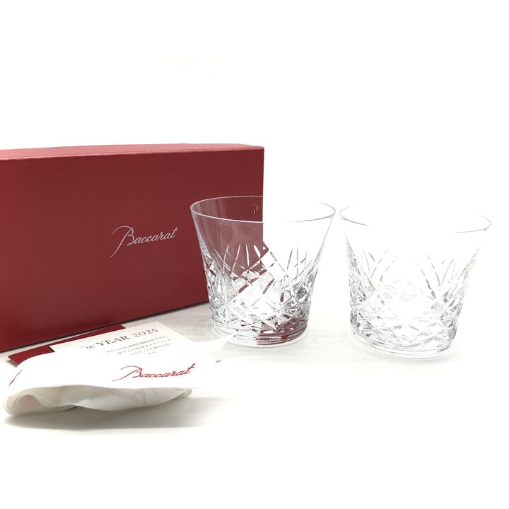 【中古】未使用品 Baccarat バカラ クリスタルガラス ペア グラス アリア 2025 ボック ...