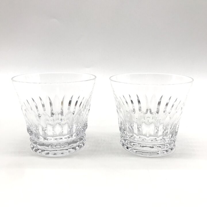 【中古】未使用 BACCARAT バカラ ティアラ ペアグラス タンブラー ロックグラス クリスタル ...