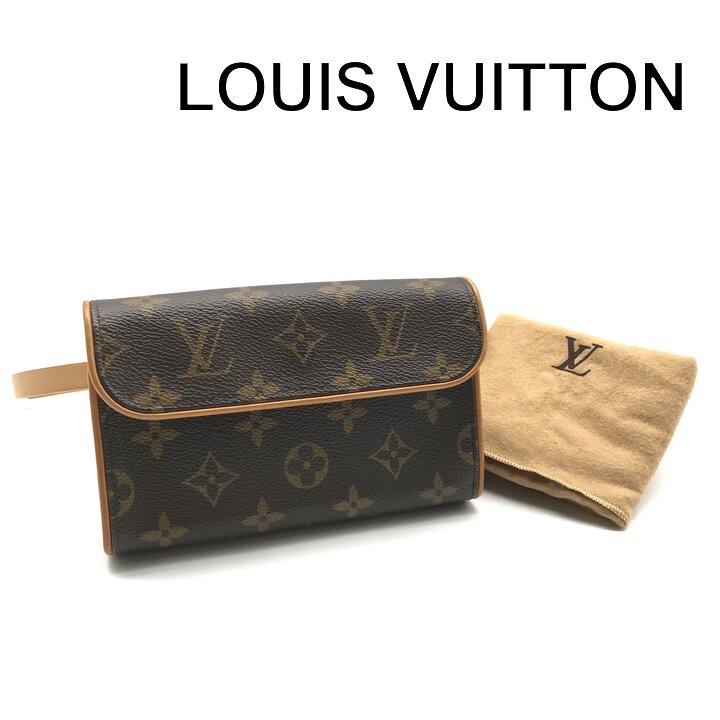Hip Bags, Waist Bags - 【中古】美品 LOUIS VUITTON ルイヴィトン ポシェット フロランティーヌ モノグラム ボディ バッグ PVC レザー ユニセックス ブラウン k7760