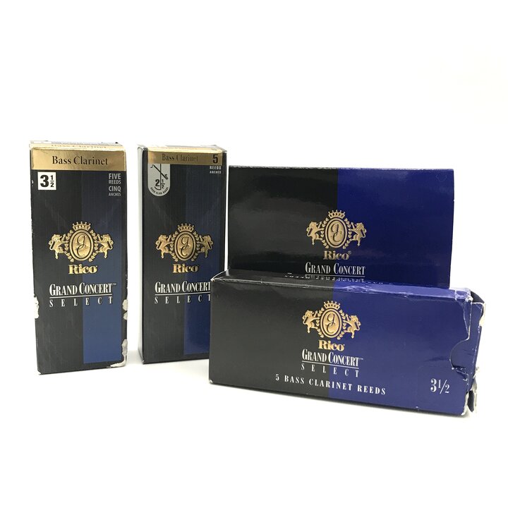 Rakuten - 【中古】良品 Rico GRAND CONCERT リコ バスクラリネット リード セット まとめ 3 1/2 2 1/2 4 楽器 管楽器 ホビー 楽器用アクセサリー m15516