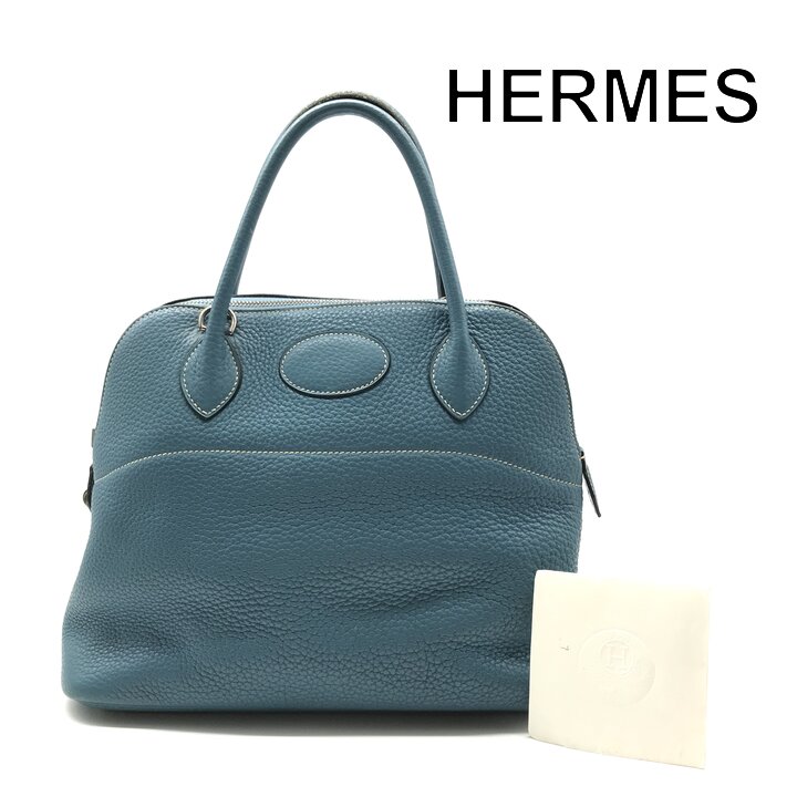 エルメス RANKAB Item information商 品 情 報 ブランドエルメス 商品名【中古】良品 HERMES エルメス ボリード ハンド トート バッグ ブルー レザー レディース ブランド カバン B ランクAB カラーブルー 素材レザー サイズW約33×H約24×D約12 付属品□Q刻印 シリアル- 状態全体的に大きなダメージもなく良好です。 使用に伴うスレ、キズ少々、型崩れ少々、コバ剥げ少々、金具小キズ少々、角スレ少々 がありますがまだまだ長く愛用していただけます。 ForDetail