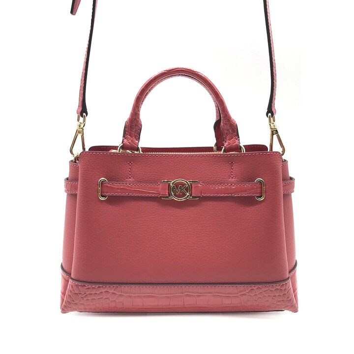 Rakuten - 【中古】未使用保管品 Michel Koas マイケルコース レザー 2WAY ハンド ショルダー バッグ ピンク ブランド カバン レディース c321
