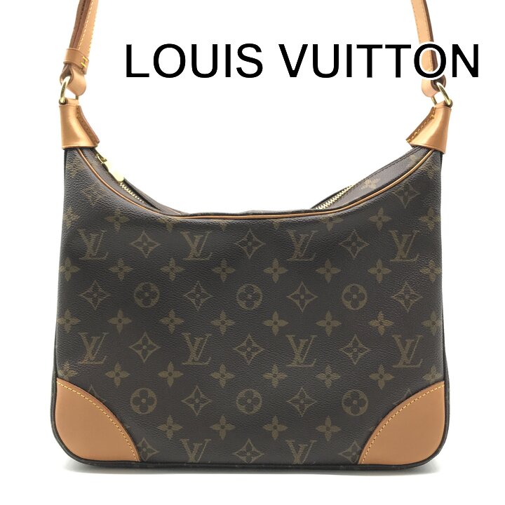 乐天商城 - 【中古】美品 LOUIS VUITTON ヴィトン モノグラム ブローニュ PVC レザー ワンショルダー バッグ レディース ファッション ブラウン m15711