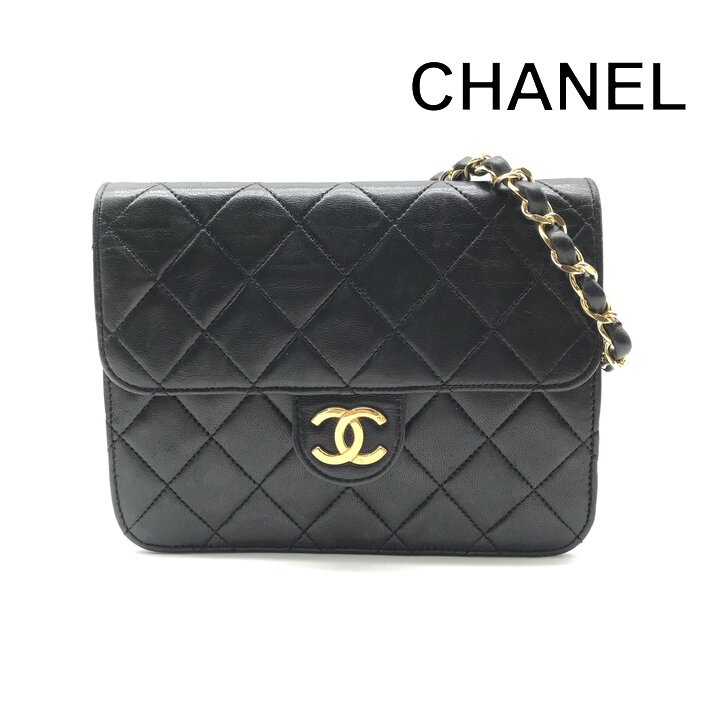 楽天市場】chanel シャネル マトラッセ ラムスキン チェーン