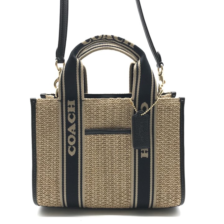 【美品】COACH ストロー素材 ハンドバッグCH215 保存袋付 楽天市場】コーチ ストロー（バッグ・小物・ブランド雑貨）の通販