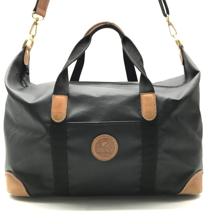 【中古】Delsey デルセー 2WY ボストン ハンド バッグ トラベル 旅行鞄 ブラック メンズ ナイロン ブランド 鞄 かばん r2549 msfactory555-10019306 BEGINSELL パッケージ画像