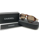 【中古】CHANEL シャネル サイド ココマーク べっ甲調 サングラス アイウェア 茶色xゴールド 美品 M10947