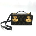 【中古】FENDI フェンディ ズッカ ダイアル式 バ二ティ 2WAY ハンド ショルダー バッグ 良品 M12567