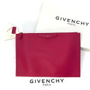 【中古】GIVENCHY ジバンシー レザー ロゴ アンティゴナ クラッチ バッグ ピンク 未使用保管品 M7421(4)
