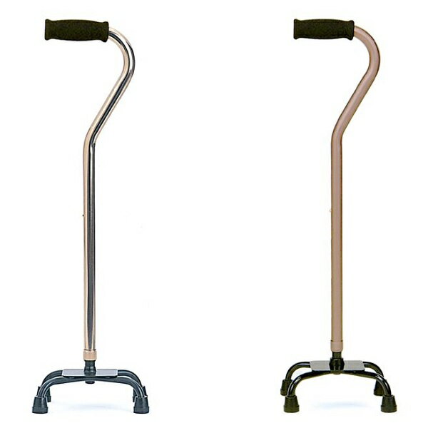 杖 おしゃれ 4点杖 女性 男性 スモールベース ステッキ 伸縮 軽量 スリム 送料無料 頑丈 介護用品 ミキ..