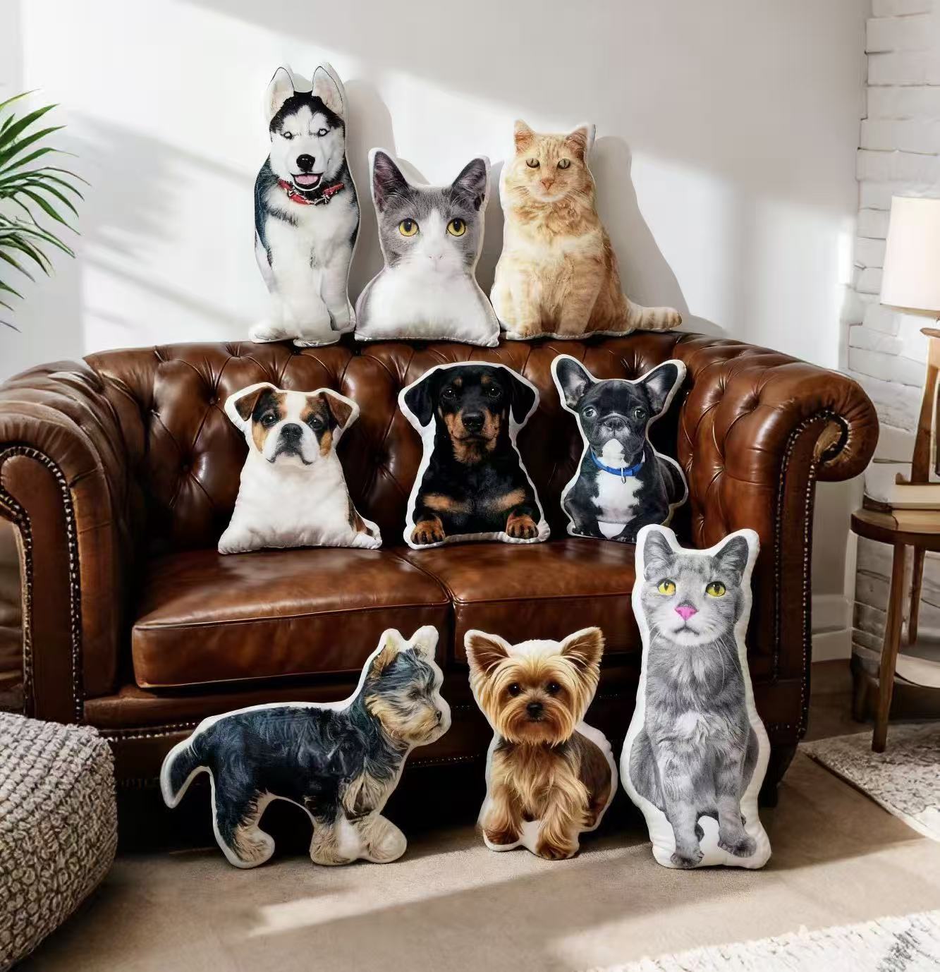 【送料無料】　オリジナルクッション ペットグッズ 写真プリント プレゼント お礼 ギフト 記念品 写真..