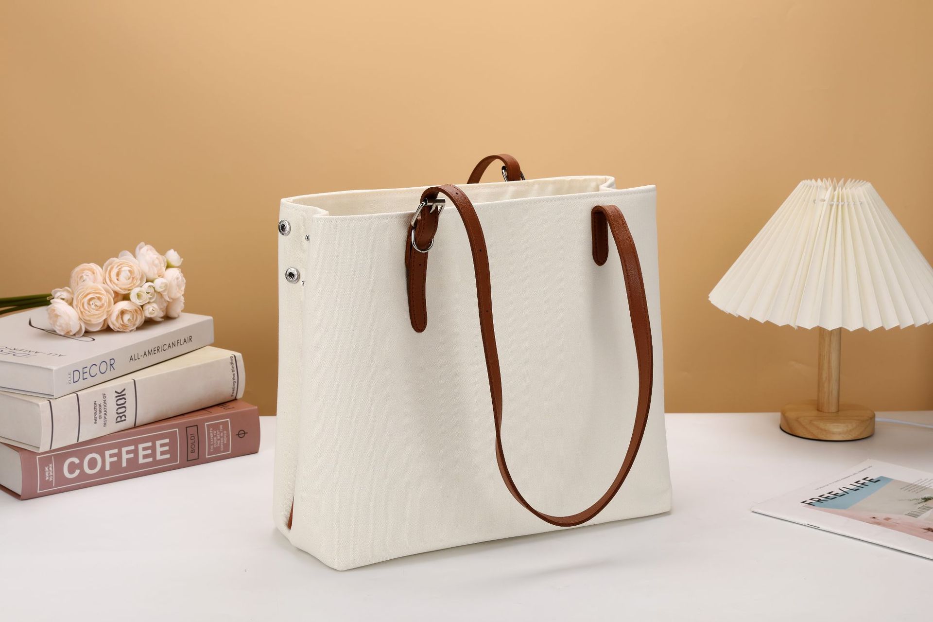 【送料無料】オリジナルトートバッグ 写真入り ショルダーバッグ 無地 柄 トートバッグ お散歩 通勤 通学 A4 大きめ おしゃれ オシャレ シンプル ショルダー バッグ 帆布 布 厚手 キャンバス