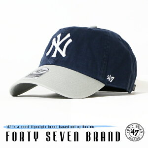 【47Brand フォーティーセブンブランド】 キャップ スナップバック ローキャップ yankees 帽子 ニューヨーク・ヤンキース ネイビー メンズ men’s 国内正規品 インポート ブランド 海外ブランド B-RGW17GWS