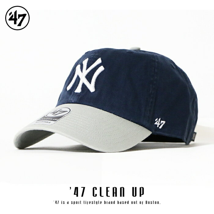 ブランドキャップ（メンズ） 【47Brand フォーティーセブンブランド】 キャップ スナップバック ローキャップ yankees 帽子 ニューヨーク・ヤンキース ネイビー メンズ プレゼント ギフト 彼氏 男性 女性 誕生日 記念日 ラッピング無料 国内正規品 インポート ブランド 海外ブランド B-RGW17GWS