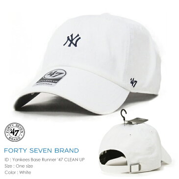 【47Brand フォーティーセブンブランド】 CAP キャップ スナップバック ホワイト yankees mini SNAPBACK 帽子 ニューヨーク・ヤンキース メンズ men's 国内正規品 インポート ブランド 海外ブランド