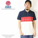 【セール 40%OFF】【フランクリン マーシャル FRANKLIN & MARSHALL】 ポロシャツ 半袖 切替 アメカジ franklin&marshal...