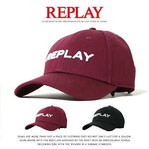【REPLAY リプレイ】 キャップ アジャスター 帽子 CAP アメカジ メンズ men’s 国内正規品 インポート ブランド 海外ブランド AX4161-000-A0113