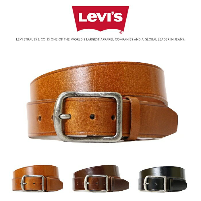 -【リーバイス levis LEVI 039 S】 ベルト レザーベルト 本革 牛革 カジュアル ビジネス サイズ調節可能 小物 メンズ men 039 s 国内正規品 インポート ブランド 海外ブランド 1511646801/1511646802/1511646803