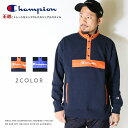 【セール 40％OFF】【Champion チャンピオン】 スウェット トレーナー ハーフスナップ 長袖 キャンパス トップス メンズ men 039 s 国内正規品 インポート ブランド 海外ブランド C3-R014