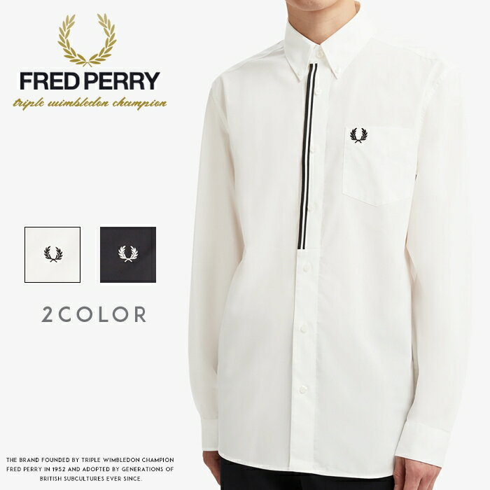 【2020年 春夏新作】【FRED PERRY フレッドペリー】 長袖シャツ ボタンダウンシャツ メンズ men’s 国内正規品 インポート ブランド 海外ブランド M8562