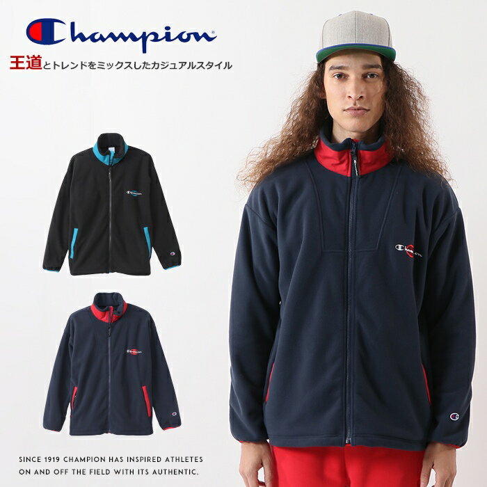 楽天エムズジーンズ【セール 50％OFF】【Champion チャンピオン】 フリース ジャケット アウター 長袖 ジップアップ アクションスタイル トップス メンズ men's 国内正規品 インポート ブランド 海外ブランド C3-S603 M-outer