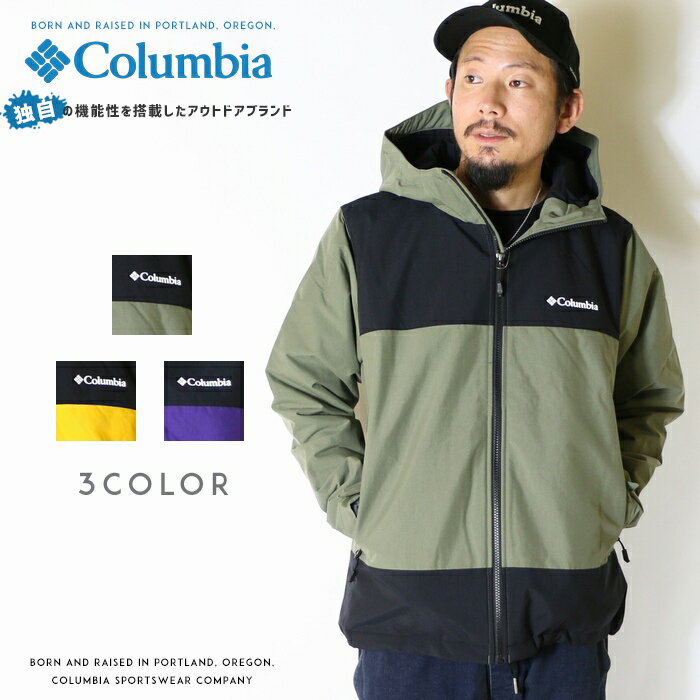 【セール 20％OFF】 Columbia コロンビア アウター ジャケット 中綿ジャケット ナイロンジャケット 撥水加工 防寒 メンズ 国内正規品 インポート ブランド 海外ブランド アウトドアブランド PM3843