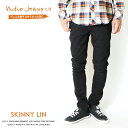 ヌーディージーンズ ヌーディージーンズ スキニーリン nudie jeans SKINNY LIN 黒 ブラック ジーンズ スリム タイト 黒 メンズ インポートブランド 国内正規品 SKINNYLIN-N992 52161-1012 M-bottom