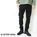 ジースター ロゥ 服 メンズ ジースターロウ ジーンズ ブラック 黒 G-STAR RAW 3301 SLIM デニム スリム スキニー ボトムス ジースターロー gstar メンズ 国内正規品 インポート ブランド 海外ブランド 51001-B964 M-bottom