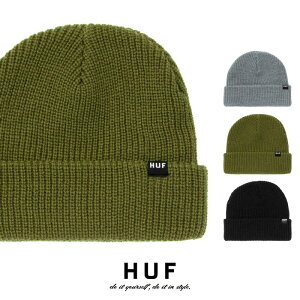 HUF ハフ ニットキャップ ニット帽 ビーニー ブラック グレー オリーブ ストリート スケート スケボー キースハフナゲル メンズ レディース ユニセックス 正規品 インポート ブランド 海外ブランド 21FBN00060