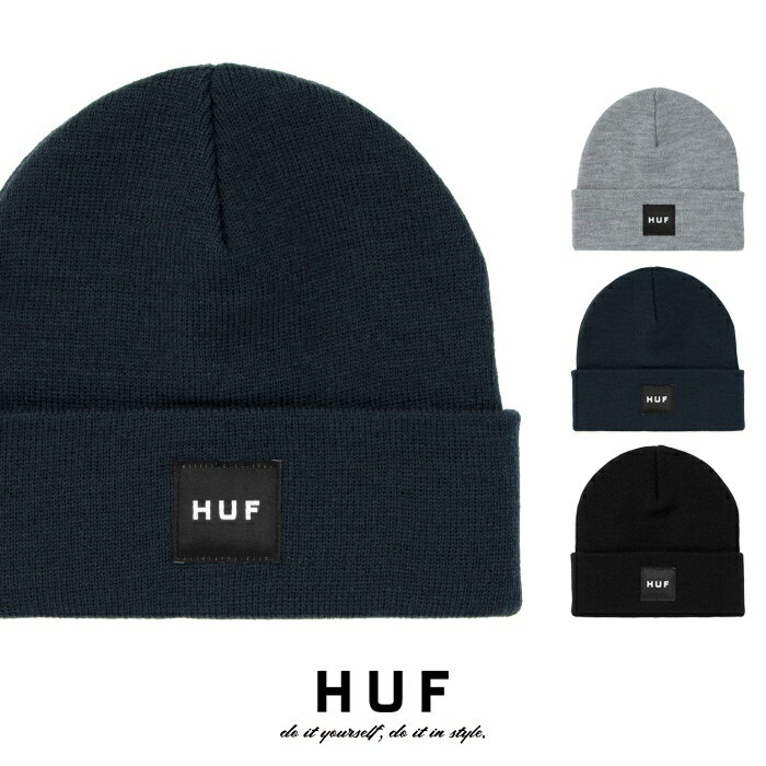 ハフ ニット帽 メンズ HUF ハフ ニットキャップ ニット帽 ビーニー ブラック グレー ネイビー ストリート スケート スケボー キースハフナゲル メンズ レディース ユニセックス 正規品 インポート ブランド 海外ブランド 21FBN00090