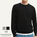 【セール 40％OFF】【スコッチ&ソーダ SCOTCH&SODA スコッチアンドソーダ】 ニット セーター クルーネック 無地 ワンポイント シンプル メンズ 国内正規品 インポート ブランド 海外ブランド 45439 M-knit