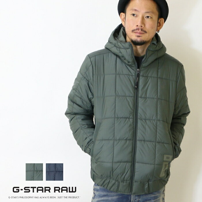 【セール 50％OFF】【G-STAR RAW ジースターロウ】 ジャケット アウター 中綿 キルティング 防寒 撥水 フード ジースターロー gstar メンズ men 039 s インポート ブランド 海外ブランド D20126-B958 M-outer