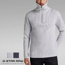 ジースター ロゥ 服 メンズ 【セール 30％OFF】【G-STAR RAW ジースターロウ】 チャンキーニット ローゲージ ハーフジップ ハイネック 長袖 ジースターロー gstar メンズ 国内正規品 インポート ブランド 海外ブランド D20951-B670 M-knit